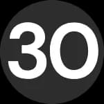 30characters logo