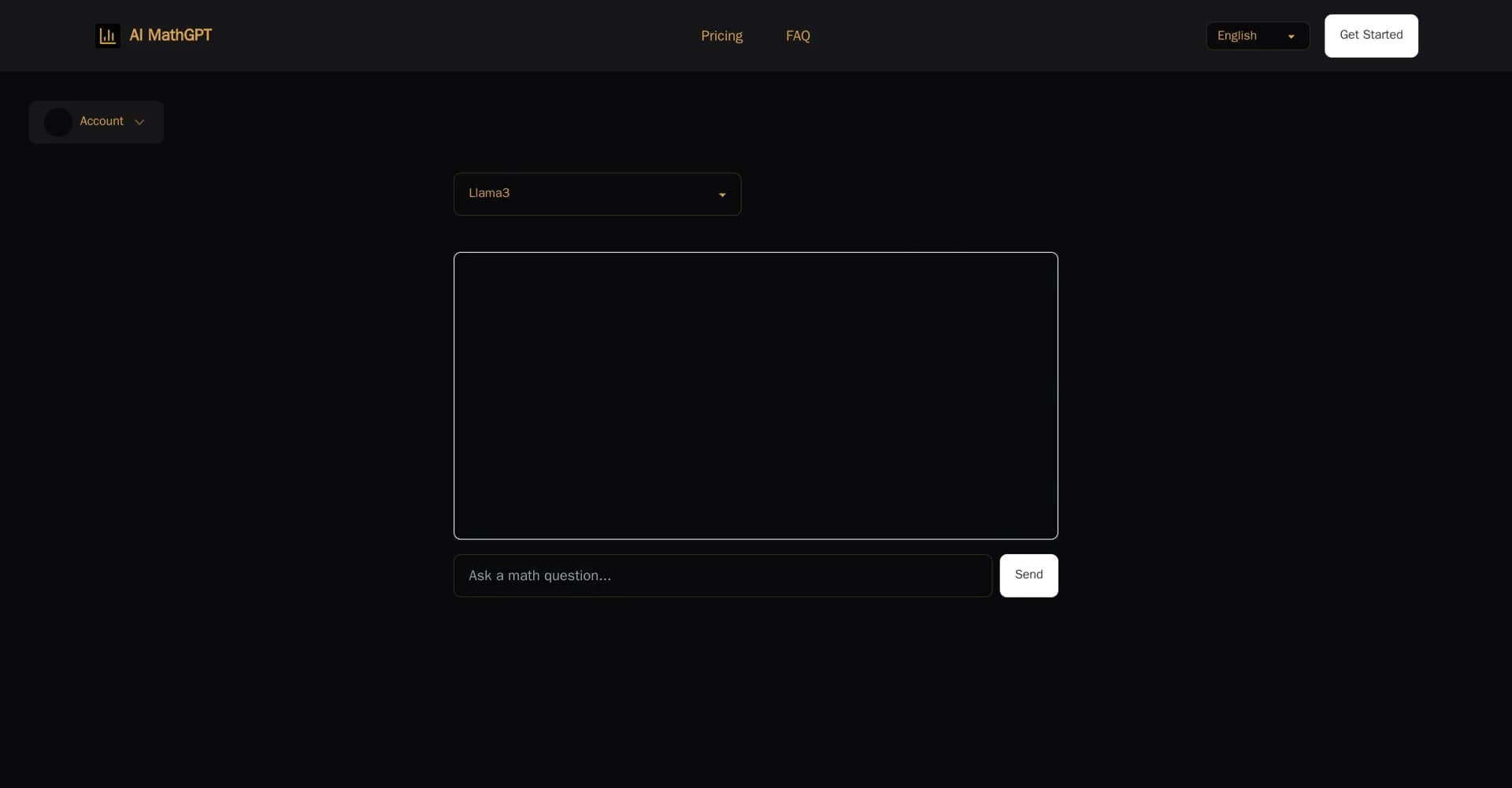 AI Math GPTs homepage screenshot — Your 24/7 AI math genius tutor