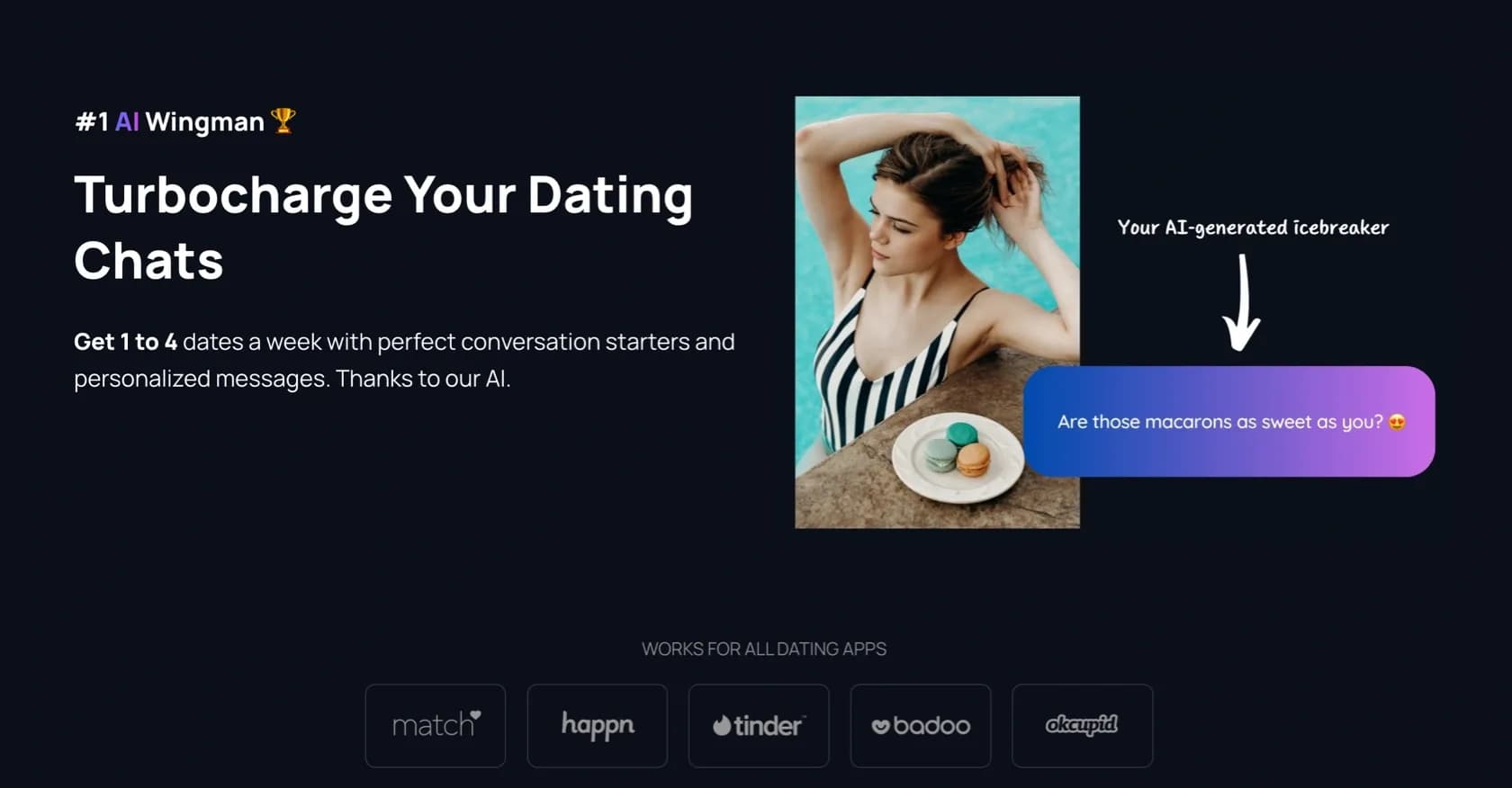Auto Seduction homepage screenshot — AI dating assistant for personalized messaging