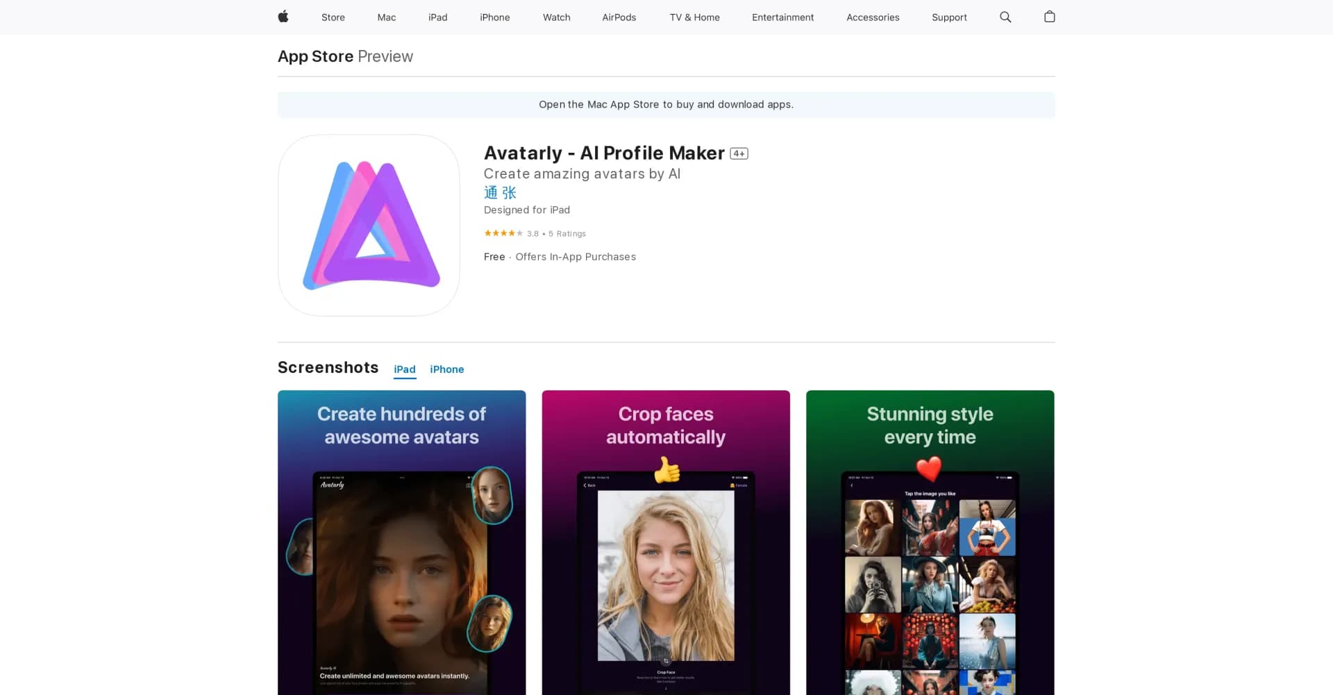 Avatarly homepage screenshot — Personalized avatars for communication and expression.