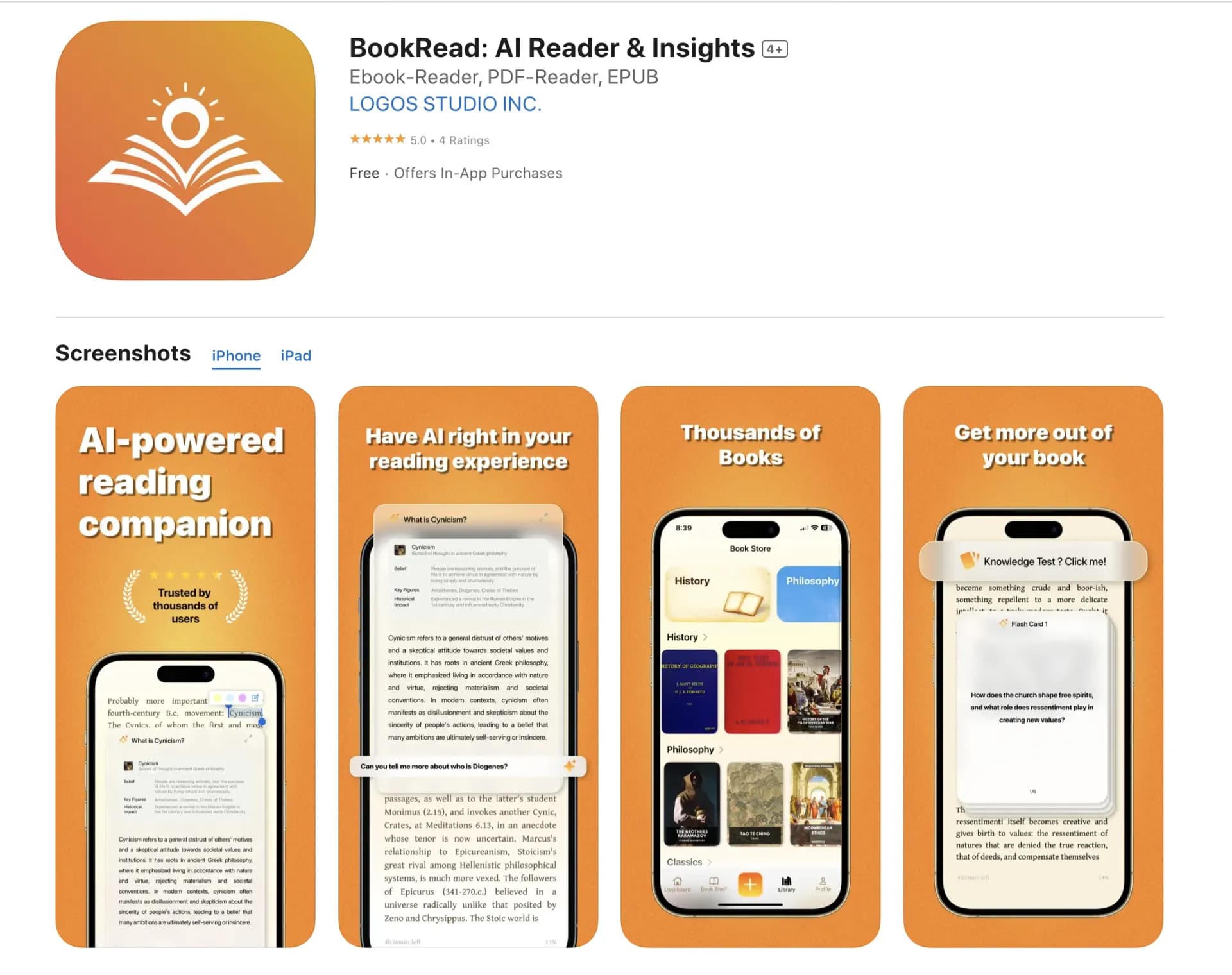 BookRead AI homepage screenshot — Unlock book insights with AI-powered reading companion