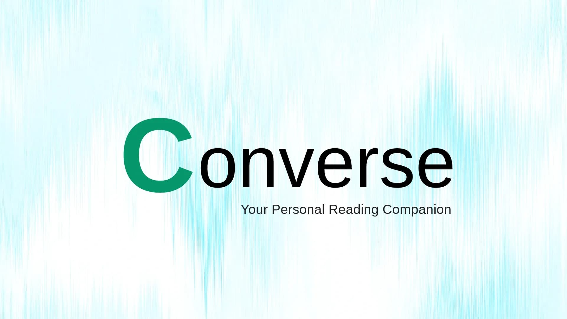 Converse homepage screenshot — Chat With Your Digital Content