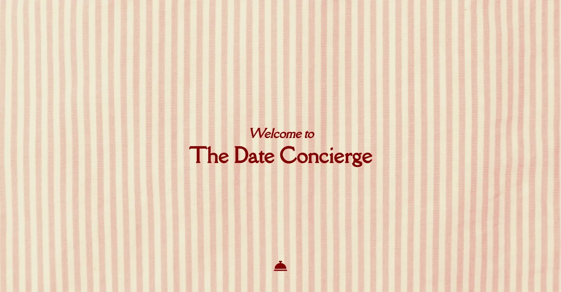 Date Concierge homepage screenshot — AI-powered date planner for perfect nights out.