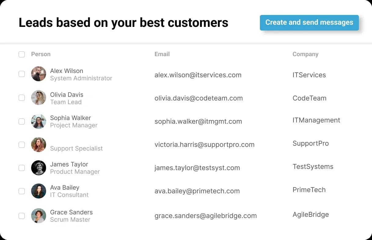 GetLeads by Rainex homepage screenshot — AI-powered Lead Generation tool. Get Relevant Leads. Automat