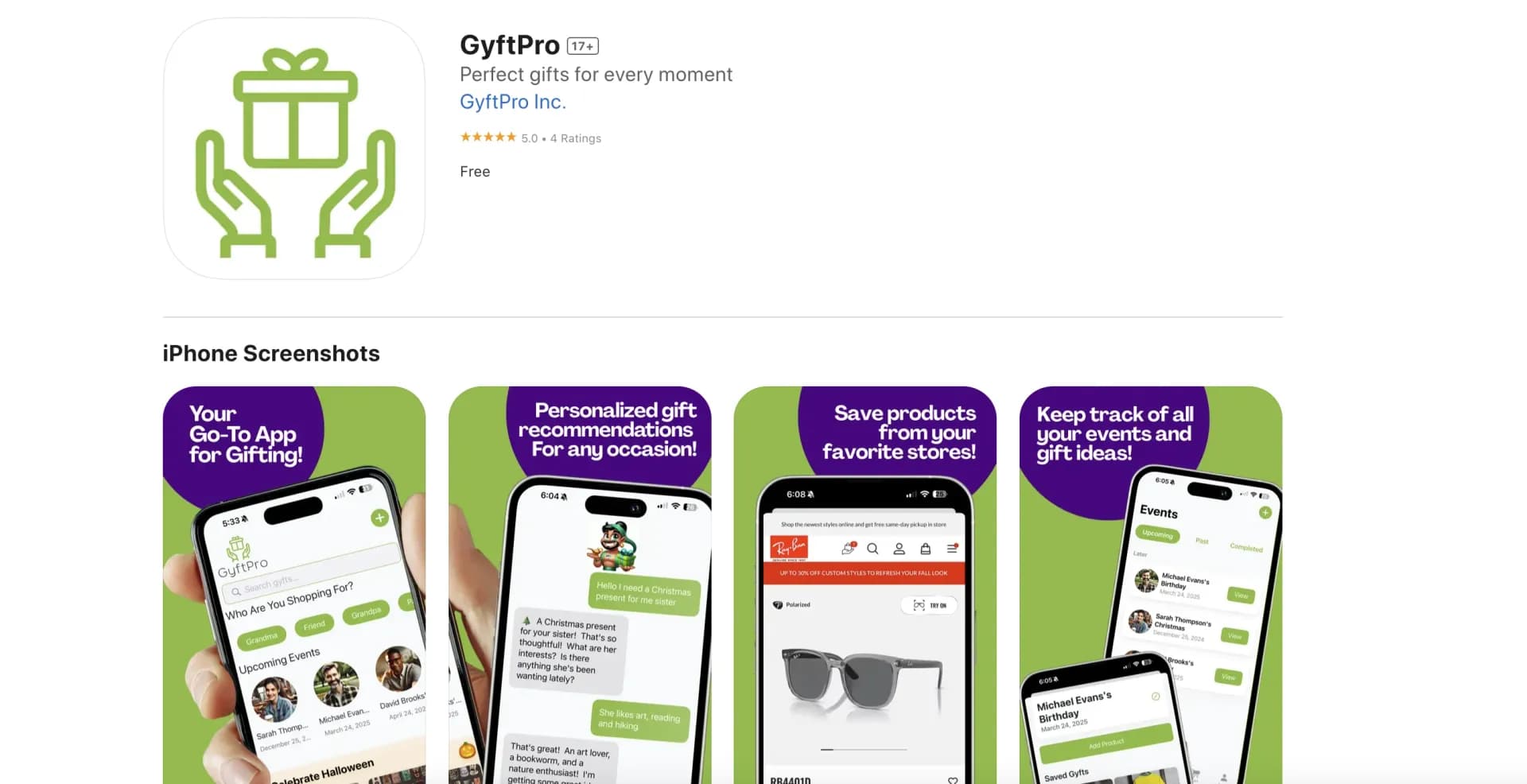 GyftPro homepage screenshot — Your ultimate gifting companion for perfect presents.