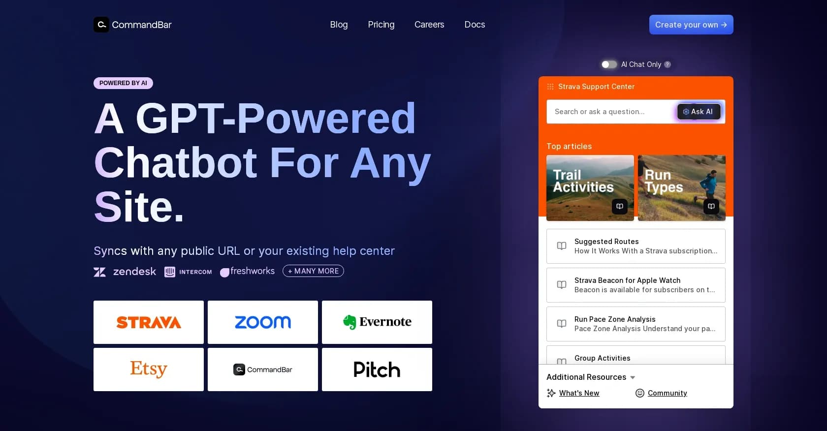 HelpHub homepage screenshot — In-app AI help center for seamless support.