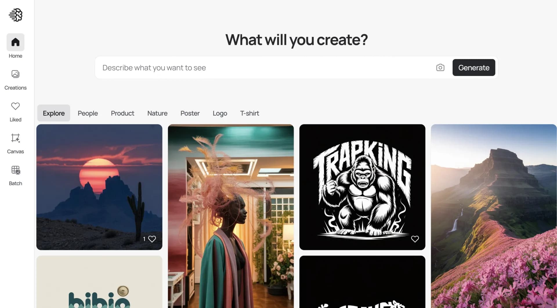 Ideogramv2a homepage screenshot — AI-powered creativity booster