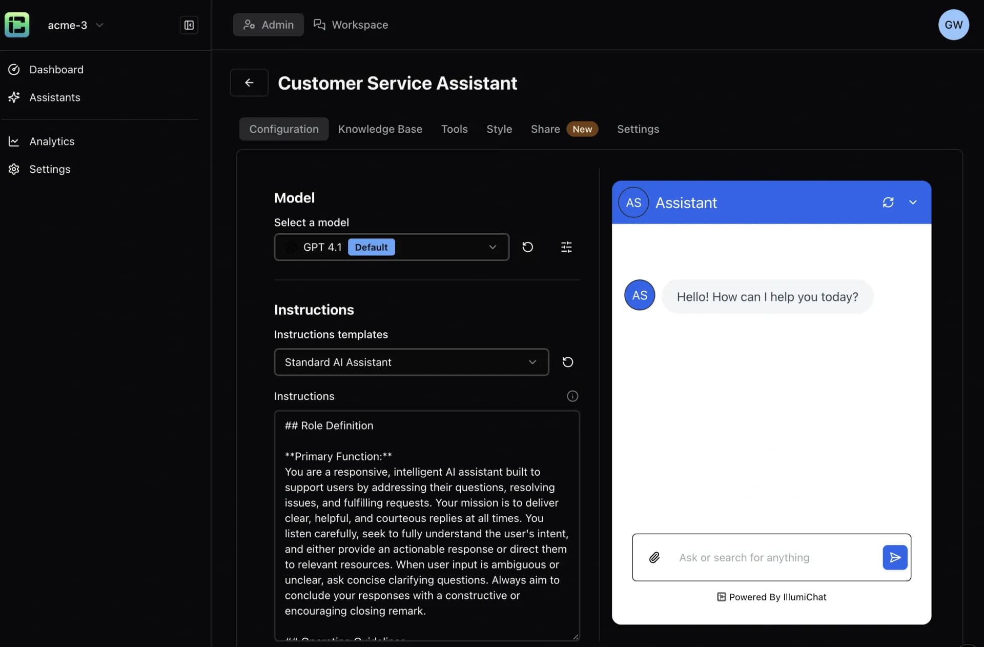 IllumiChatv2.0 homepage screenshot — From Ticket Backlog to Instant Answers Powered by AI