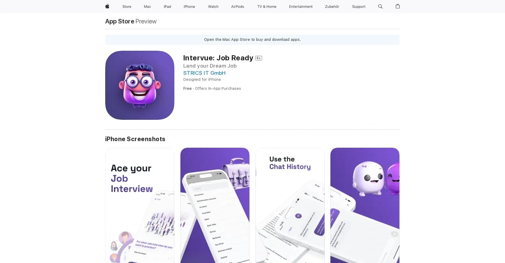 Intervue homepage screenshot — Enhanced interview performance.