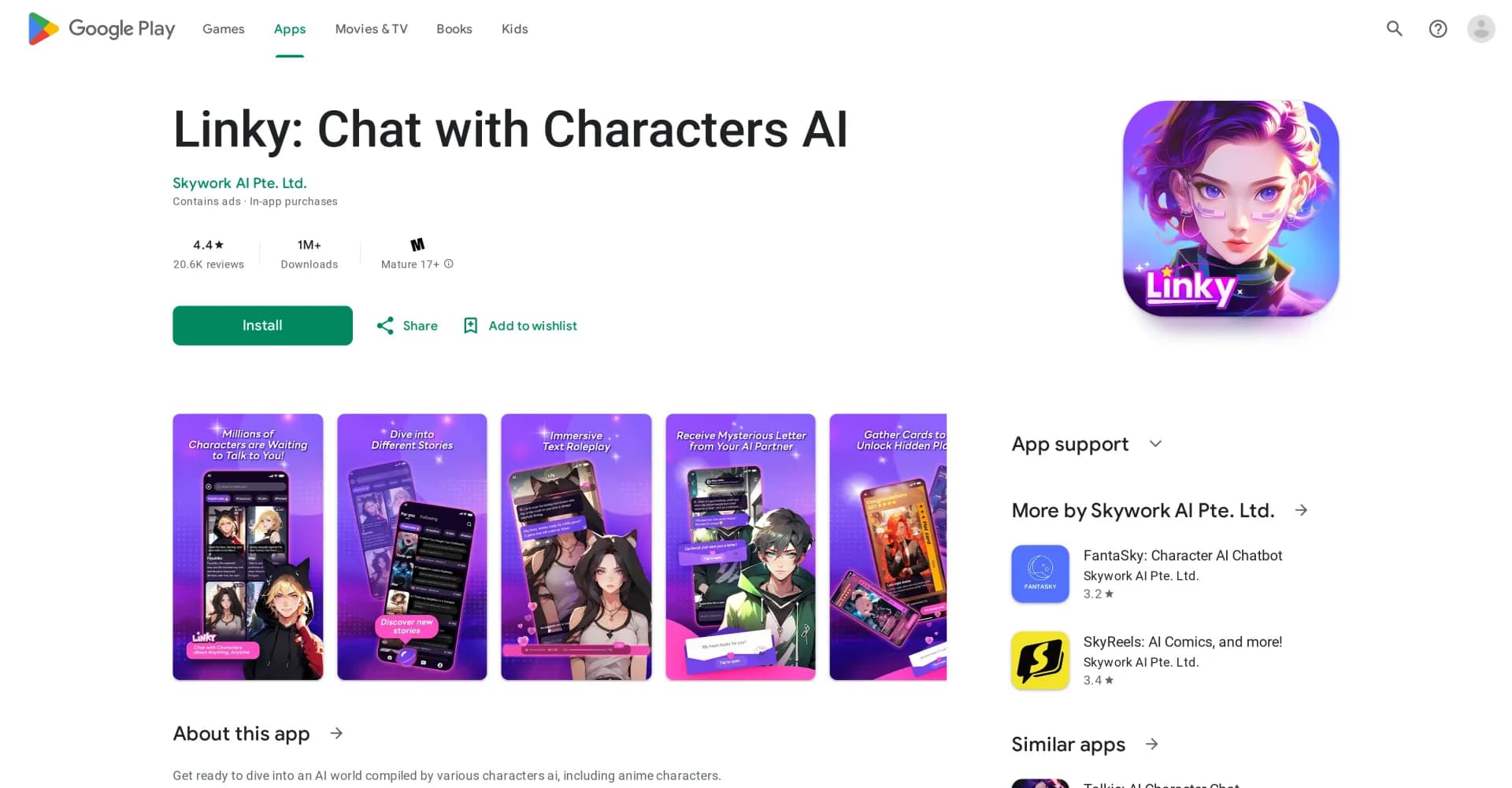 Linky homepage screenshot — Linky brings influencers to your real world!