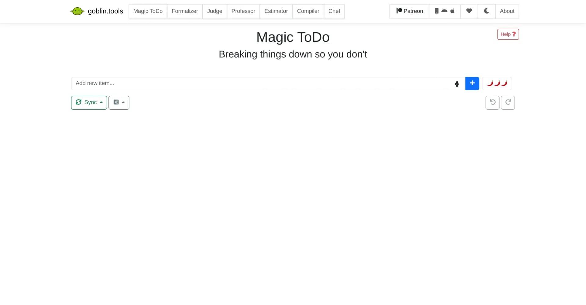 Magic ToDo homepage screenshot — Automate your to-do lists with AI-powered task planning.