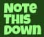 Note This Down logo