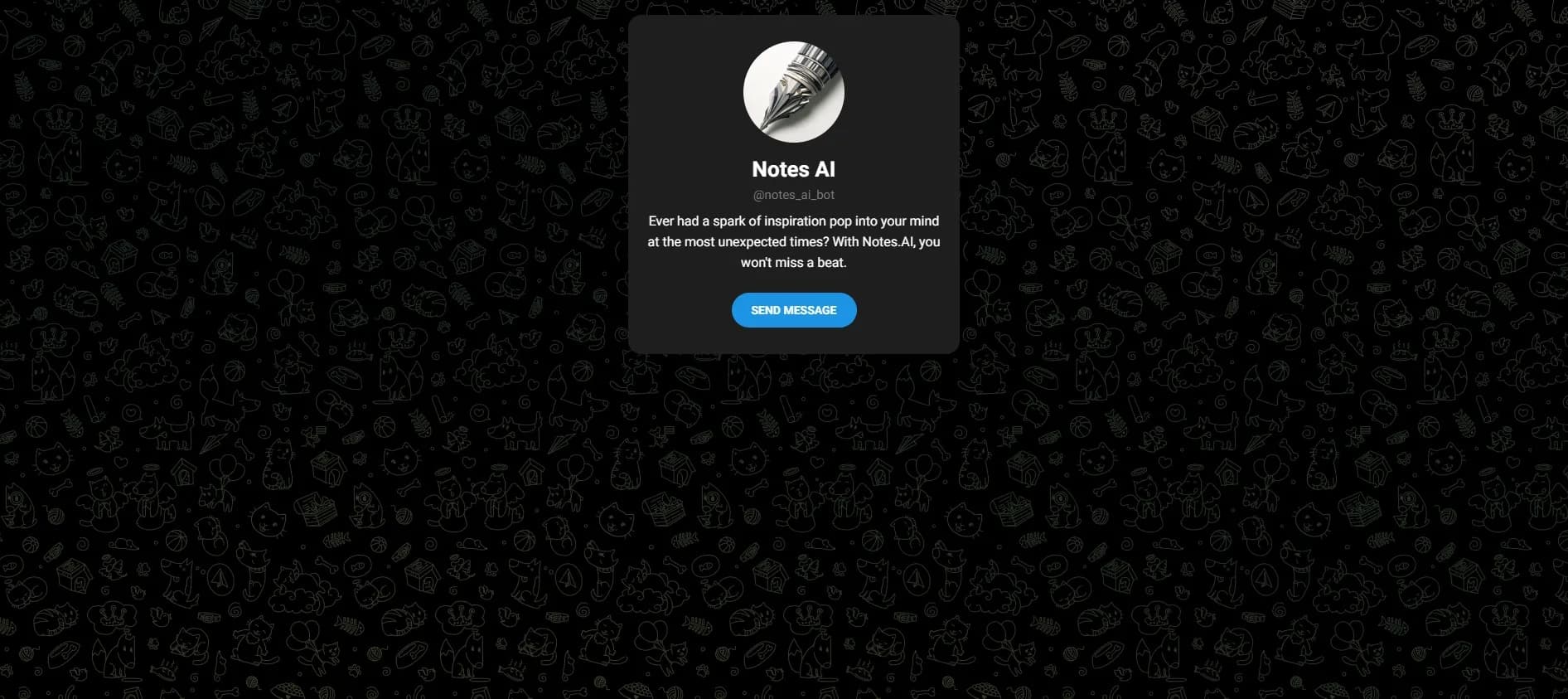 Notes.AI homepage screenshot — Capture fleeting ideas instantly.
