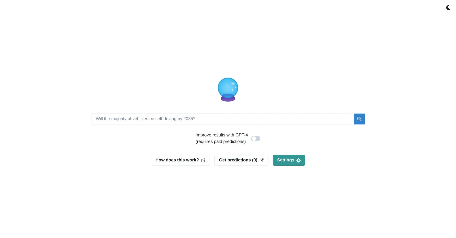 Oracle homepage screenshot — Predict the future with AI forecasts.