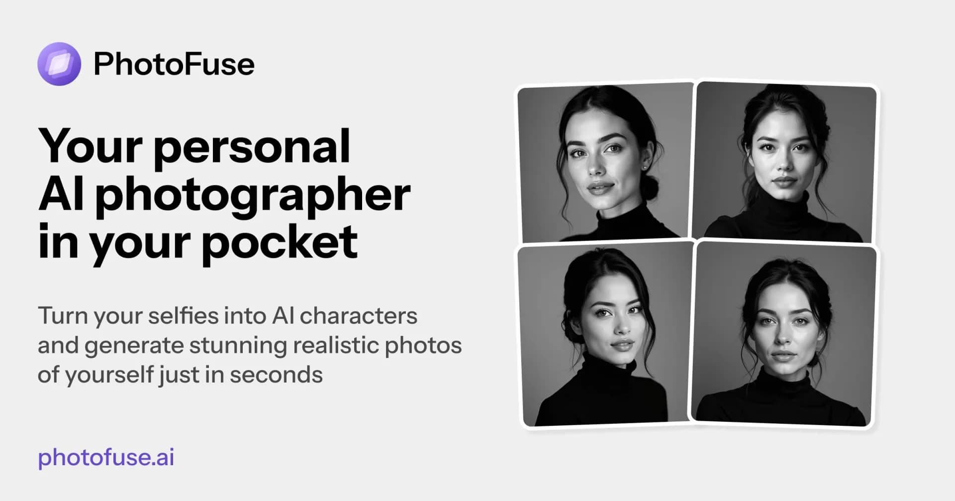 PhotoFuse2.0 homepage screenshot — AI photographer in your pocket