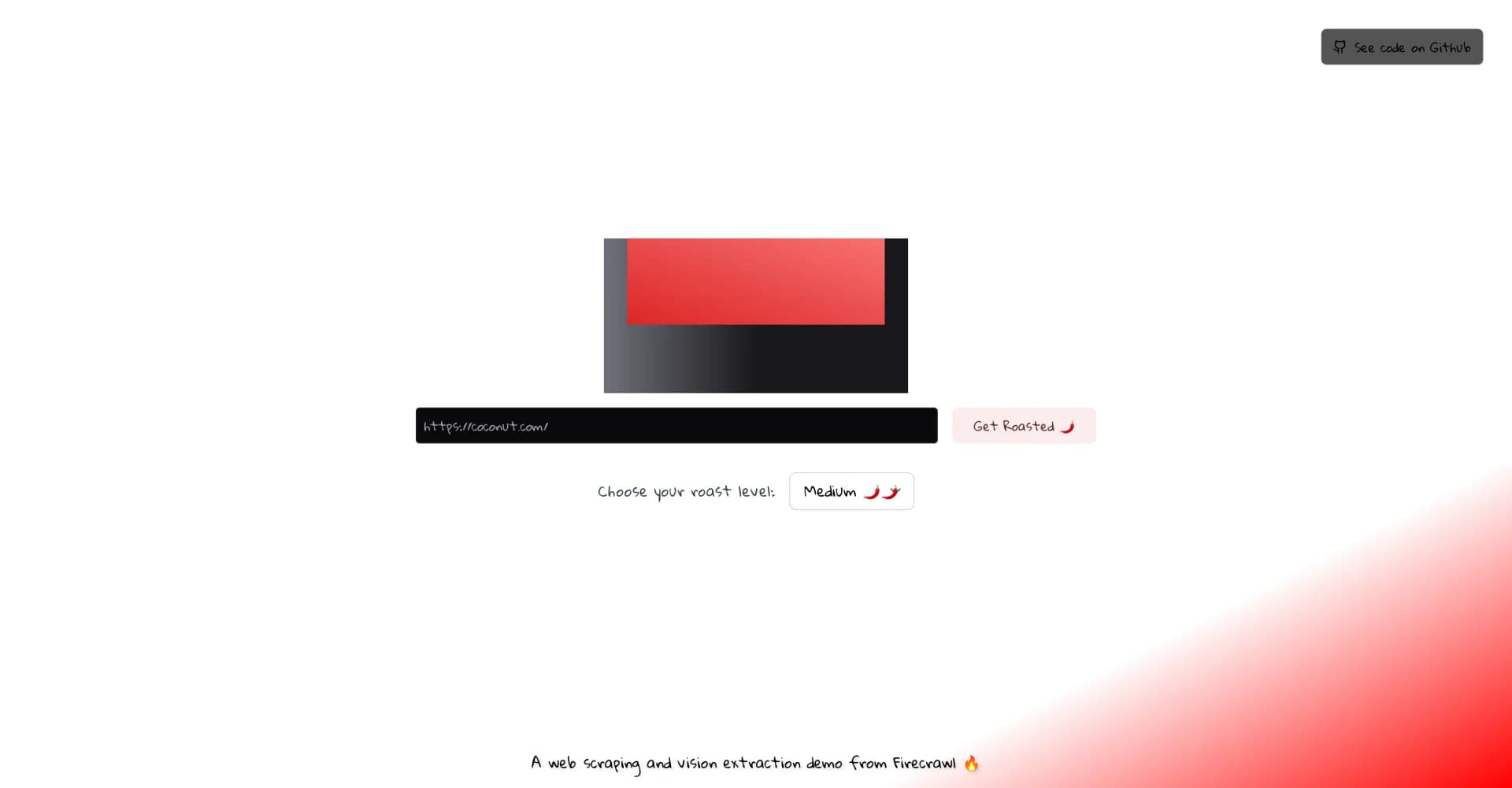 Roast My Website homepage screenshot — Unleash AI to roast your website mercilessly.