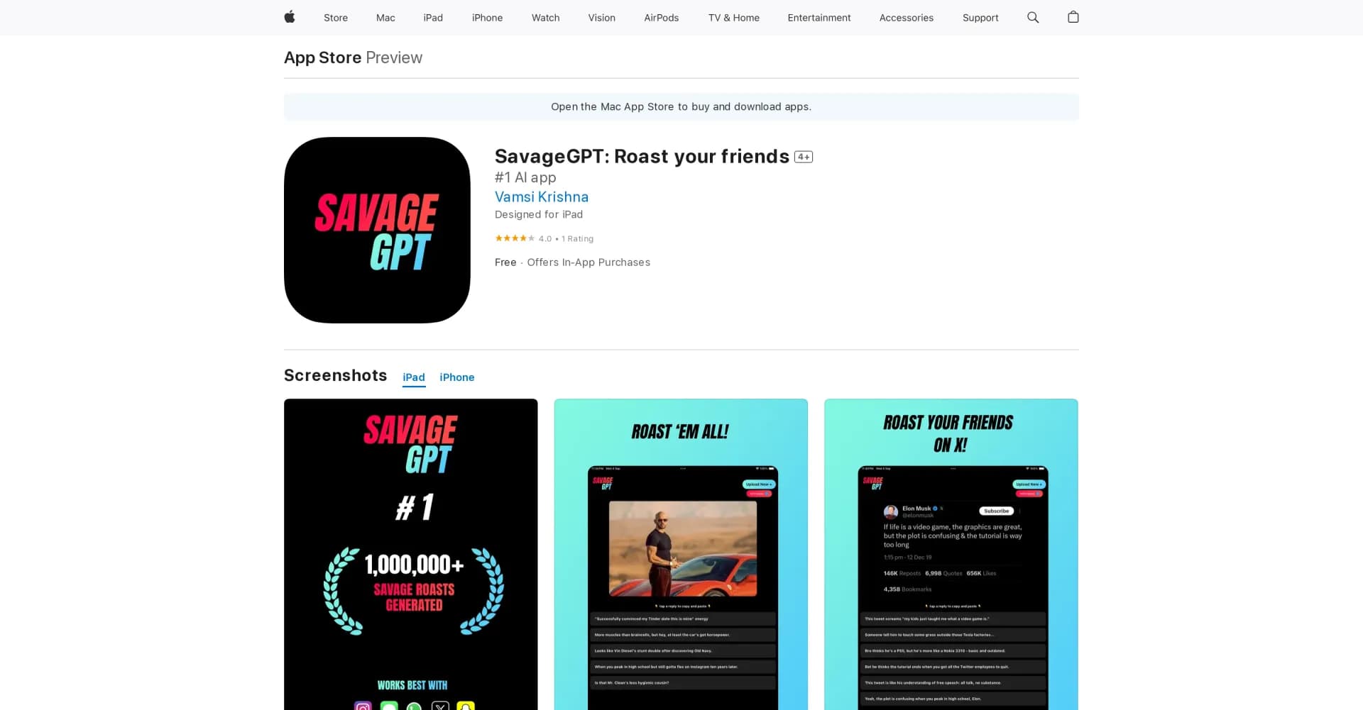 SavageGPT homepage screenshot — Upload chats, get savage roasts.