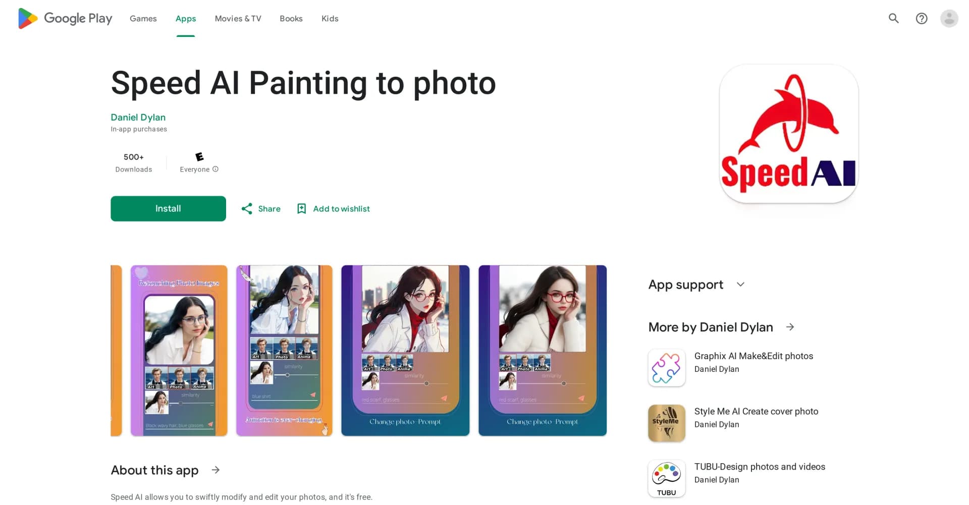 Speed AI Painting homepage screenshot — Swiftly modify and edit your photos with AI.