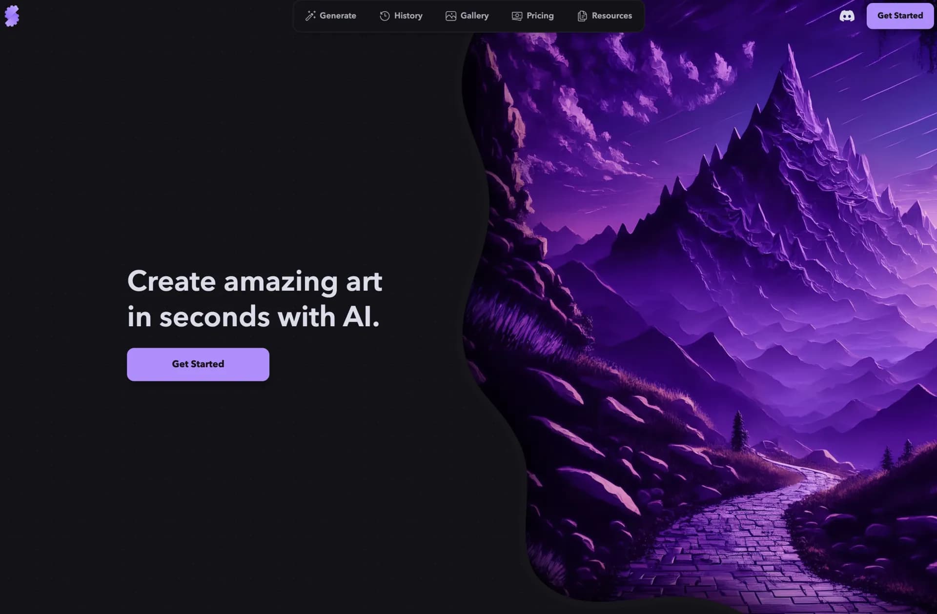 StableCog homepage screenshot — Free, easy AI image generation with Stable Diffusion.