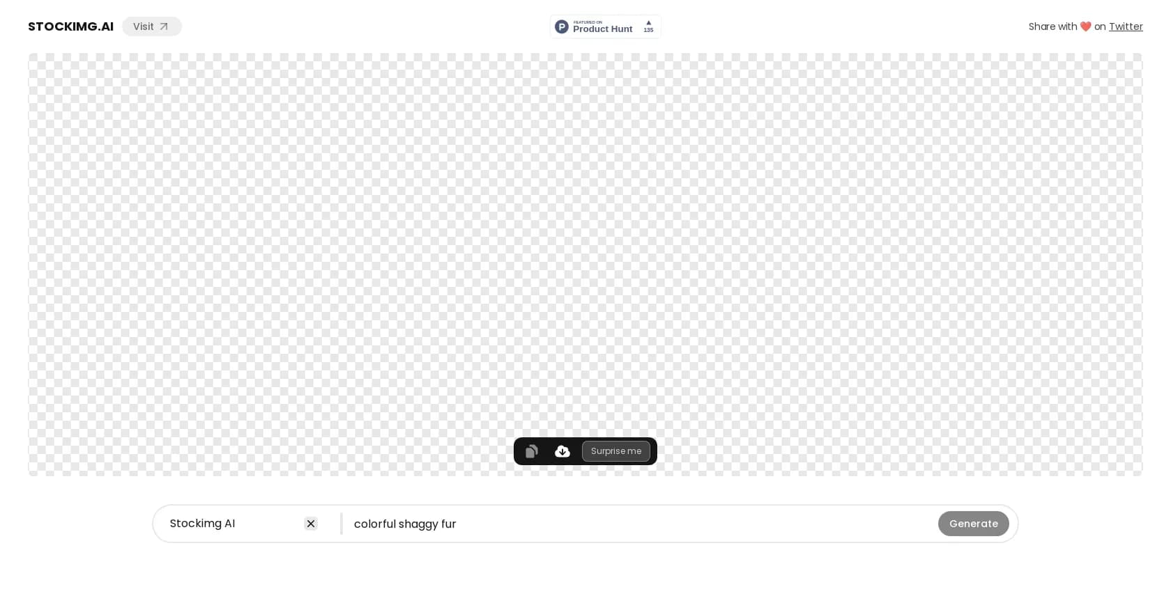 Stockimg Text Styles homepage screenshot — Transform text into stunning designs with AI-powered effects
