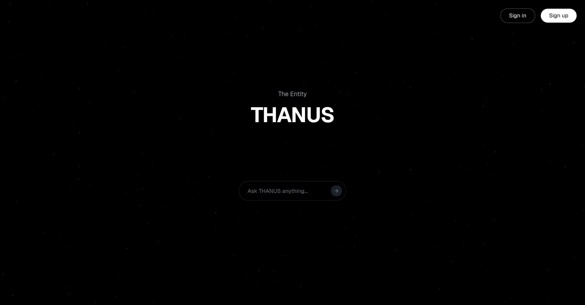Thanus homepage screenshot — Turn your workflows into AI employees.