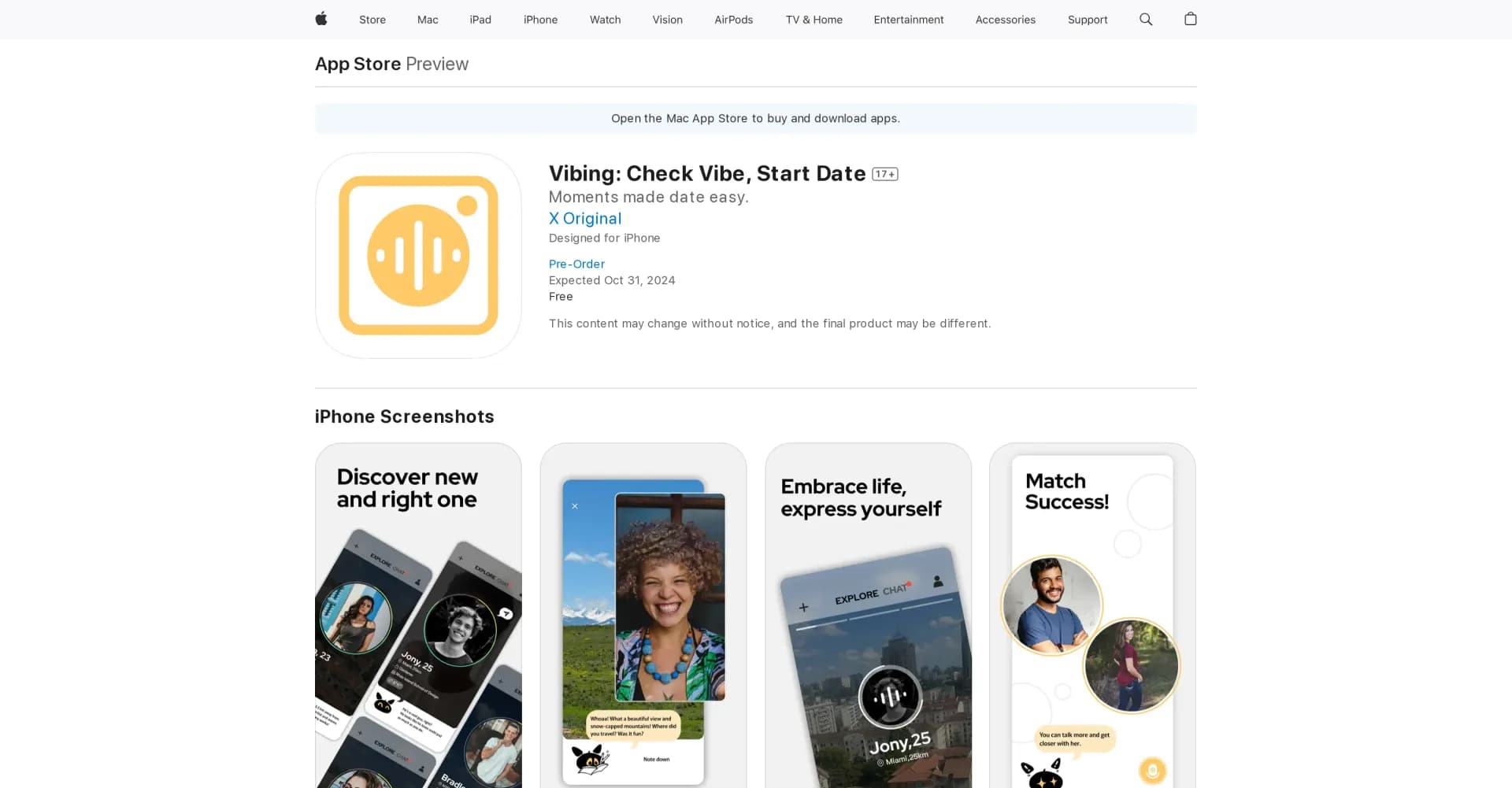 Vibing homepage screenshot — Share real moments and make new friends with AI assistance.