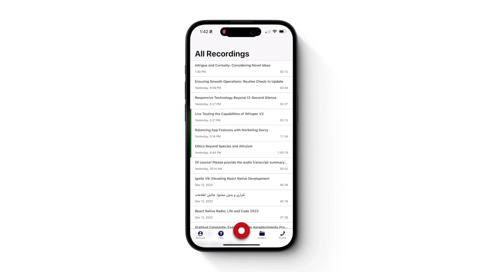 Wave AI Note Taker, Transcription and Summary Tool homepage screenshot — Your Personal Scribe