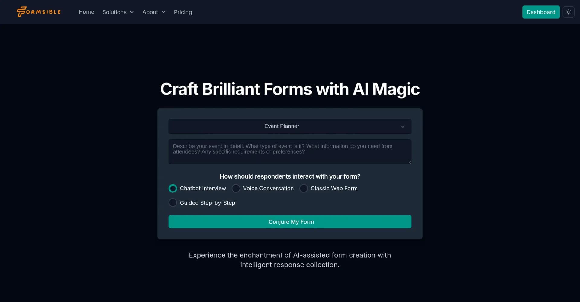 Wellcare homepage screenshot — Craft brilliant forms with AI magic