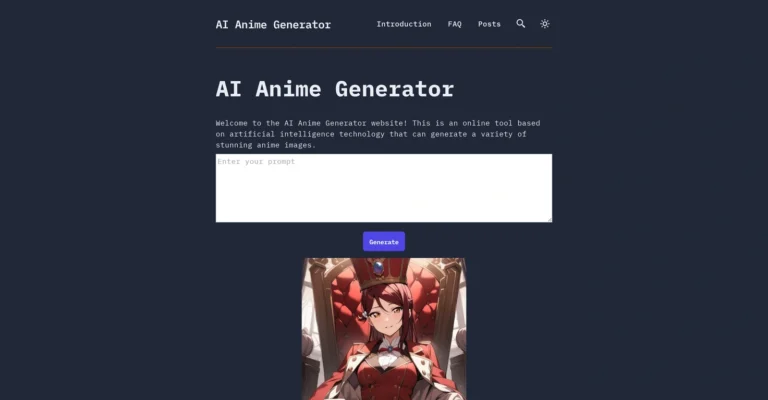 AI Anime Generator