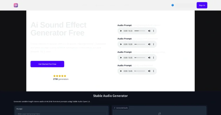 AI Sound Effect Generator