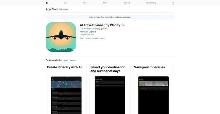 AI Travel Planner by Planify