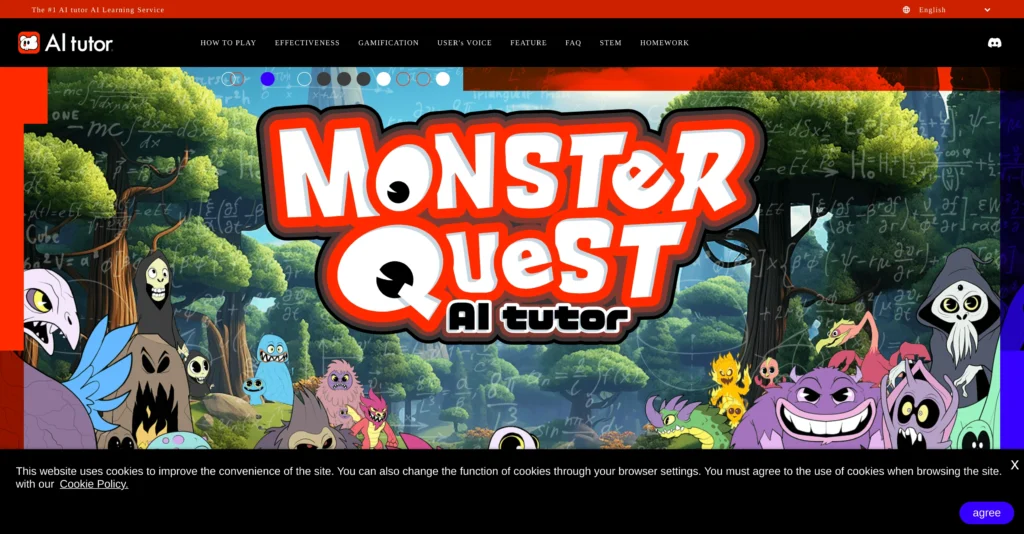 AI Tutor App interface showing homepage