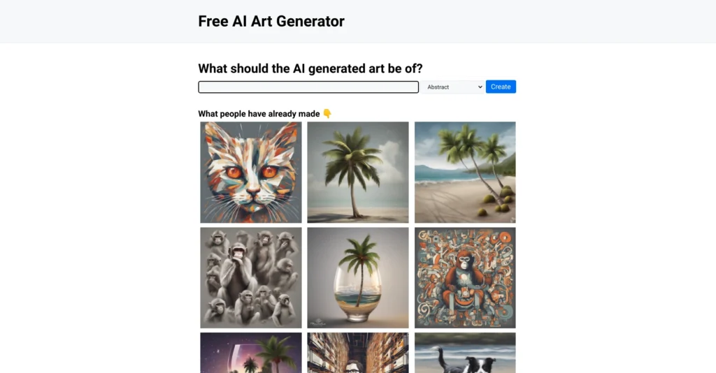 Art AI PhotoShoot interface showing homepage