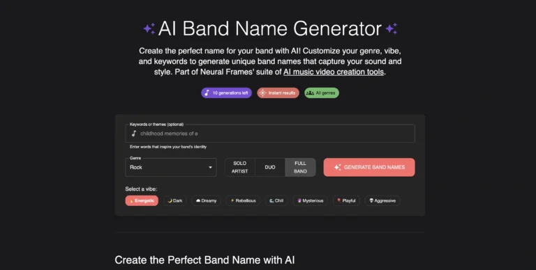 Band Name Generator