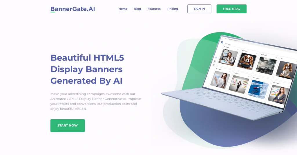 BannerGate interface showing homepage