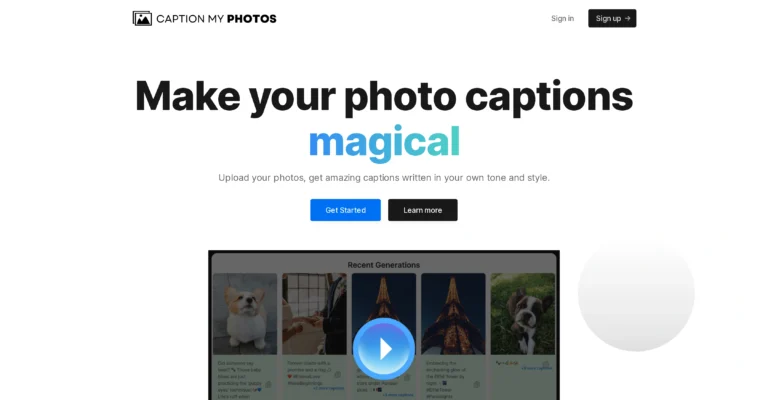 Caption My Photos