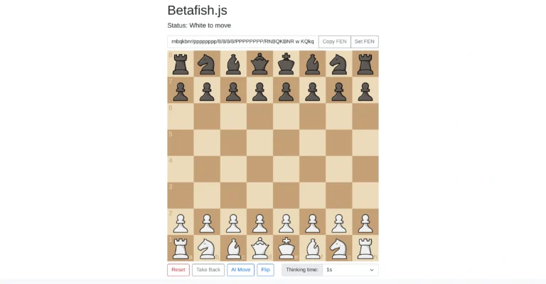 Betafish.js | Chess AI
