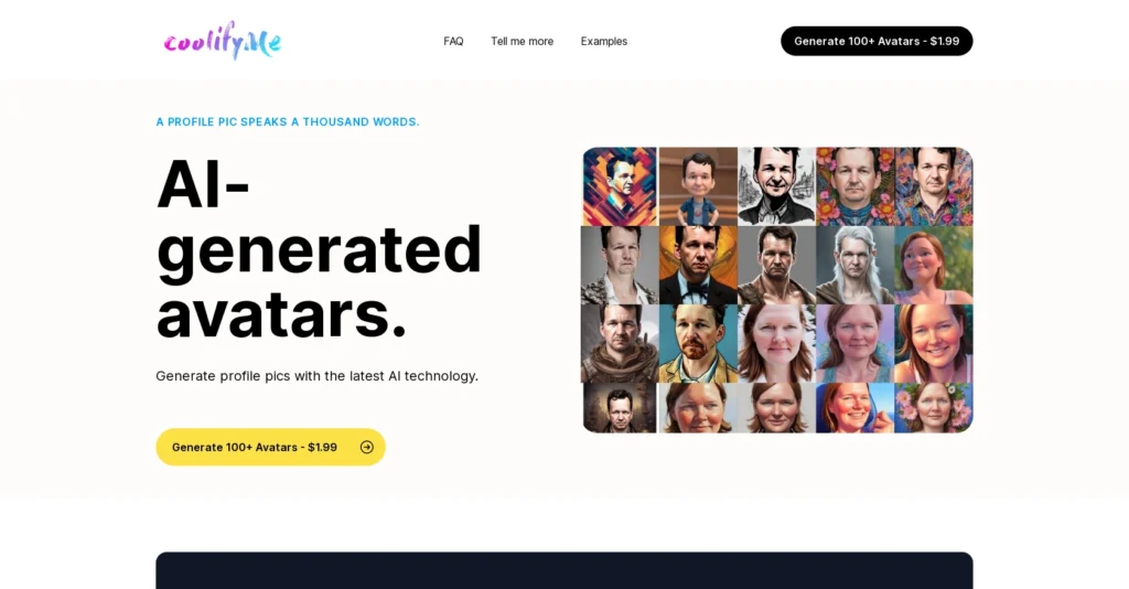 Coolifyme interface showing homepage