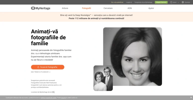 MyHeritage Deep Nostalgia