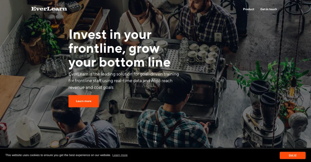 Everlearn interface showing homepage