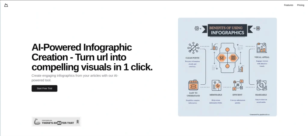 GraphicInfo interface showing homepage