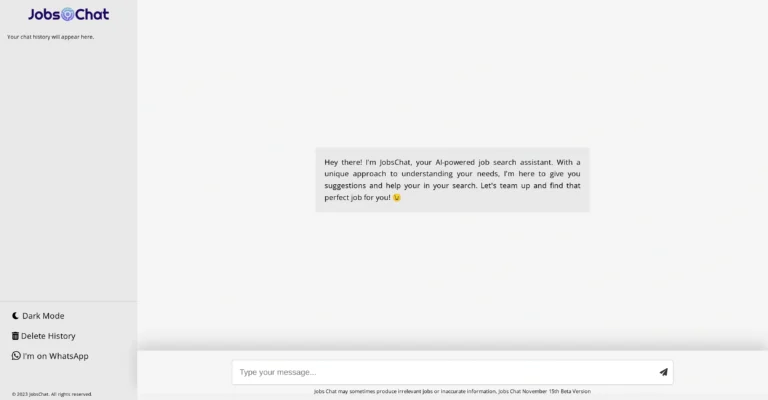 Jobs Chat
