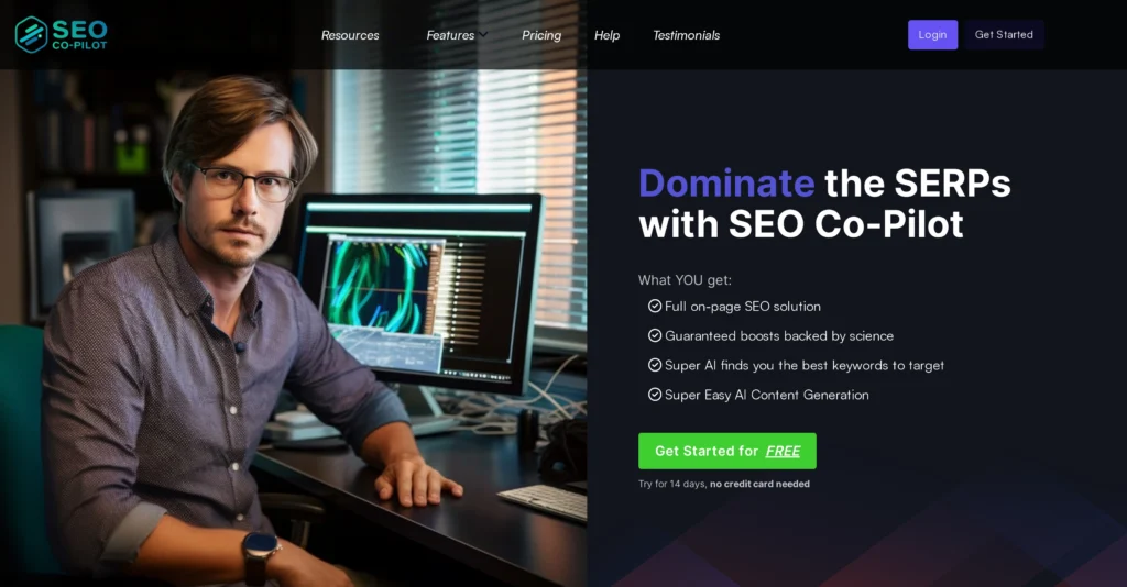 KeywordSpy interface showing homepage