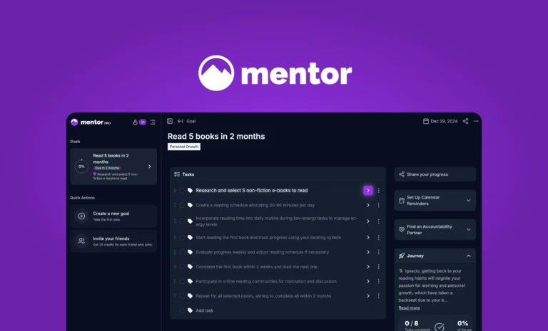 Mentor: Get things donev