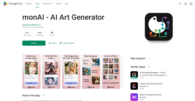 MonAI - AI Art Generator