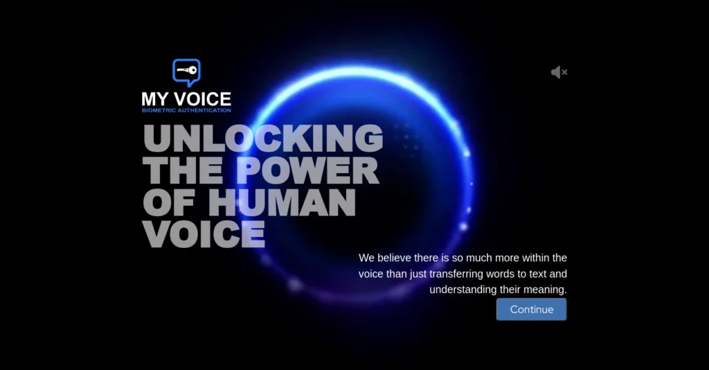 My Voice AI interface showing homepage