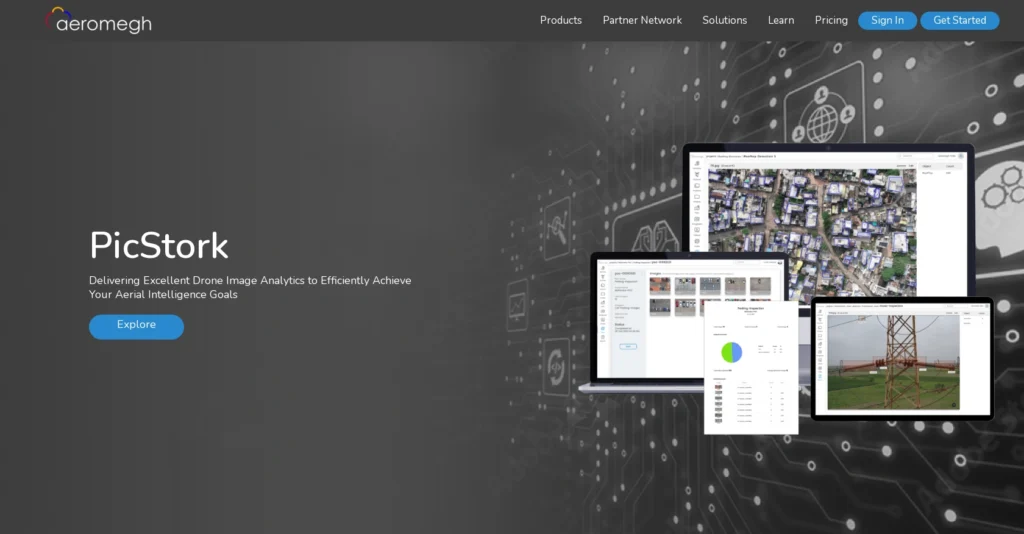 PicStork interface showing homepage