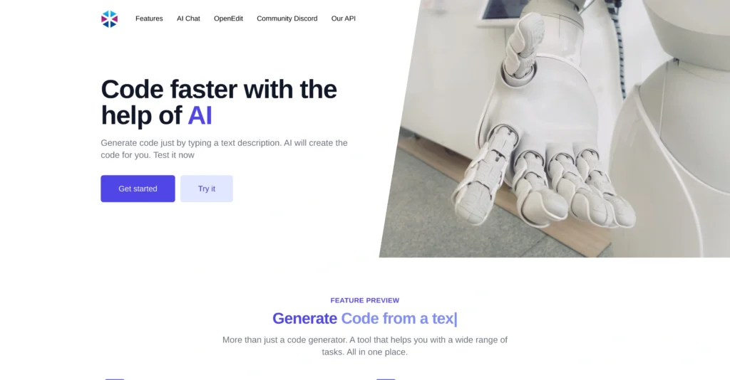 Programming Helper interface showing homepage