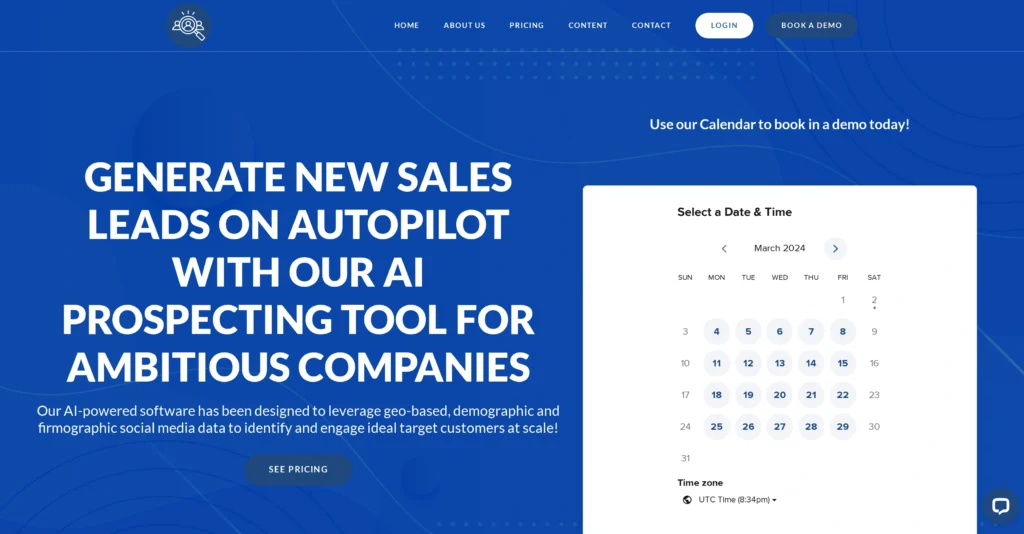 ProspectPal interface showing homepage
