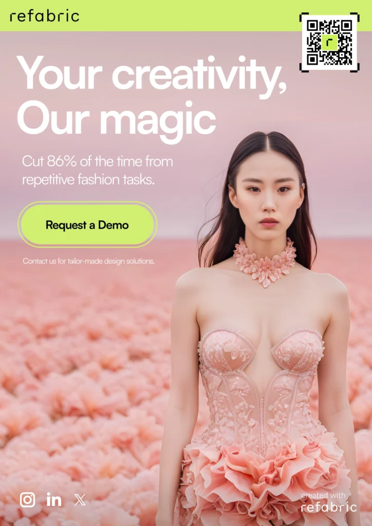 Refabric interface showing homepage